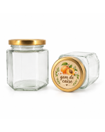 Borcan 380 ml Hexagonal, cod BST351
