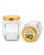  Borcan 390 ml Hexagonal, cod BST370