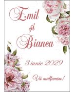 Eticheta autoadeziva/cartonata pentru sticle si borcane, cod E007