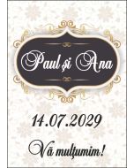 Eticheta autoadeziva/cartonata pentru sticle si borcane, cod E021