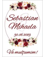 Eticheta autoadeziva/cartonata pentru sticle si borcane, cod E025