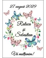 Eticheta autoadeziva/cartonata pentru sticle si borcane, cod E031