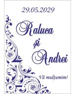 Eticheta autoadeziva/cartonata pentru sticle si borcane, cod E036