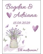 Eticheta autoadeziva/cartonata pentru sticle si borcane, cod E039