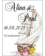 Eticheta autoadeziva/cartonata pentru sticle si borcane, cod E042