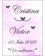 Eticheta autoadeziva/cartonata pentru sticle si borcane, cod E050