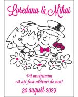 Eticheta autoadeziva/cartonata pentru sticle si borcane, cod E052