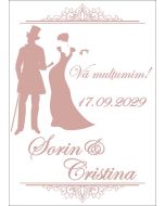 Eticheta autoadeziva/cartonata pentru sticle si borcane, cod E053