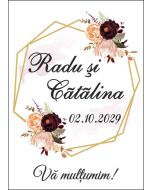 Eticheta autoadeziva/cartonata pentru sticle si borcane, cod E061