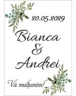 Eticheta autoadeziva/cartonata pentru sticle si borcane, cod E064