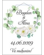 Eticheta autoadeziva/cartonata pentru sticle si borcane, cod E065