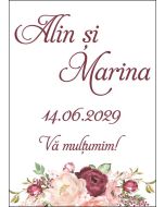 Eticheta autoadeziva/cartonata pentru sticle si borcane, cod E066