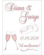 Eticheta autoadeziva/cartonata pentru sticle si borcane, cod E071