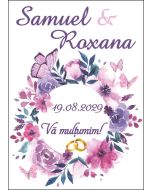 Eticheta autoadeziva/cartonata pentru sticle si borcane, cod E075