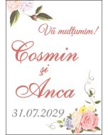 Eticheta autoadeziva/cartonata pentru sticle si borcane, cod E077