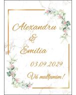 Eticheta autoadeziva/cartonata pentru sticle si borcane, cod E092