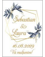 Eticheta autoadeziva/cartonata pentru sticle si borcane, cod E093