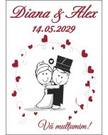 Eticheta autoadeziva/cartonata pentru sticle si borcane, cod E096