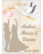 Eticheta autoadeziva/cartonata pentru sticle si borcane, cod E201