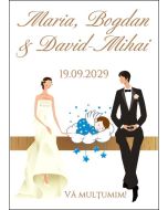 Eticheta autoadeziva/cartonata pentru sticle si borcane, cod E205