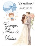 Eticheta autoadeziva/cartonata pentru sticle si borcane, cod E207