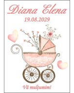 Eticheta autoadeziva/cartonata pentru sticle si borcane, cod E306