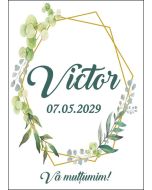 Eticheta autoadeziva/cartonata pentru sticle si borcane, cod E348