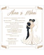 Invitatie nunta personalizata, cod IFE40