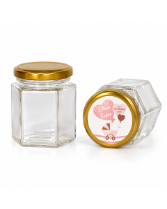 Borcan 196 ml Hexagonal, cod BST157