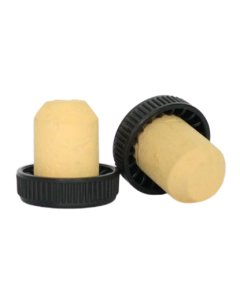 Dop tip cognac din pluta cu cap plastic negru, cod DC35 negru