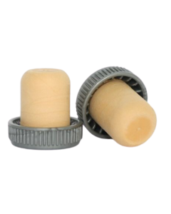 Dop cognac sintetic cu cap plastic argintiu, cod DC36 argintiu