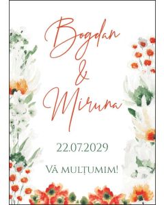 Eticheta autoadeziva/cartonata pentru sticle si borcane, cod E004