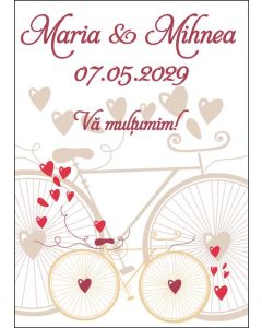 Eticheta autoadeziva/cartonata pentru sticle si borcane, cod E015