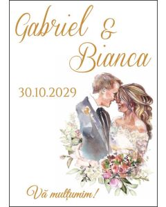 Eticheta autoadeziva/cartonata pentru sticle si borcane, cod E033