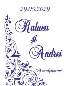 Eticheta autoadeziva/cartonata pentru sticle si borcane, cod E036