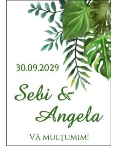 Eticheta autoadeziva/cartonata pentru sticle si borcane, cod E047