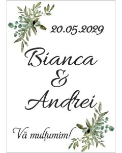 Eticheta autoadeziva/cartonata pentru sticle si borcane, cod E064