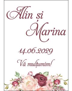 Eticheta autoadeziva/cartonata pentru sticle si borcane, cod E066