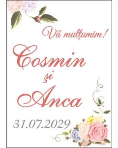 Eticheta autoadeziva/cartonata pentru sticle si borcane, cod E077