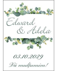 Eticheta autoadeziva/cartonata pentru sticle si borcane, cod E083