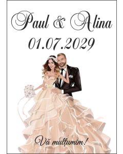 Eticheta autoadeziva/cartonata pentru sticle si borcane, cod E084