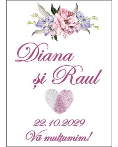 Eticheta autoadeziva/cartonata pentru sticle si borcane, cod E087