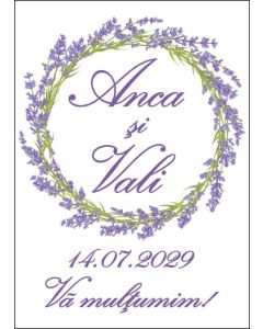 Eticheta autoadeziva/cartonata pentru sticle si borcane, cod E088