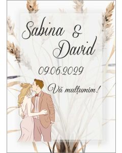 Eticheta autoadeziva/cartonata pentru sticle si borcane, cod E098