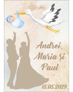 Eticheta autoadeziva/cartonata pentru sticle si borcane, cod E200