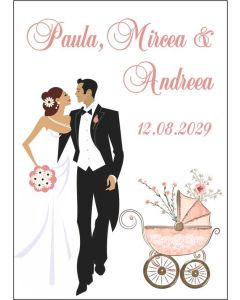 Eticheta autoadeziva/cartonata pentru sticle si borcane, cod E202