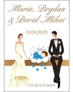 Eticheta autoadeziva/cartonata pentru sticle si borcane, cod E205