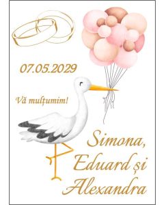 Eticheta autoadeziva/cartonata pentru sticle si borcane, cod E223