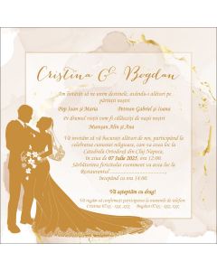 Invitatie nunta personalizata, cod IFE01