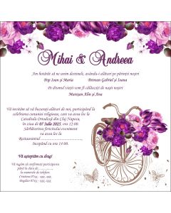 Invitatie nunta personalizata, cod IFE20